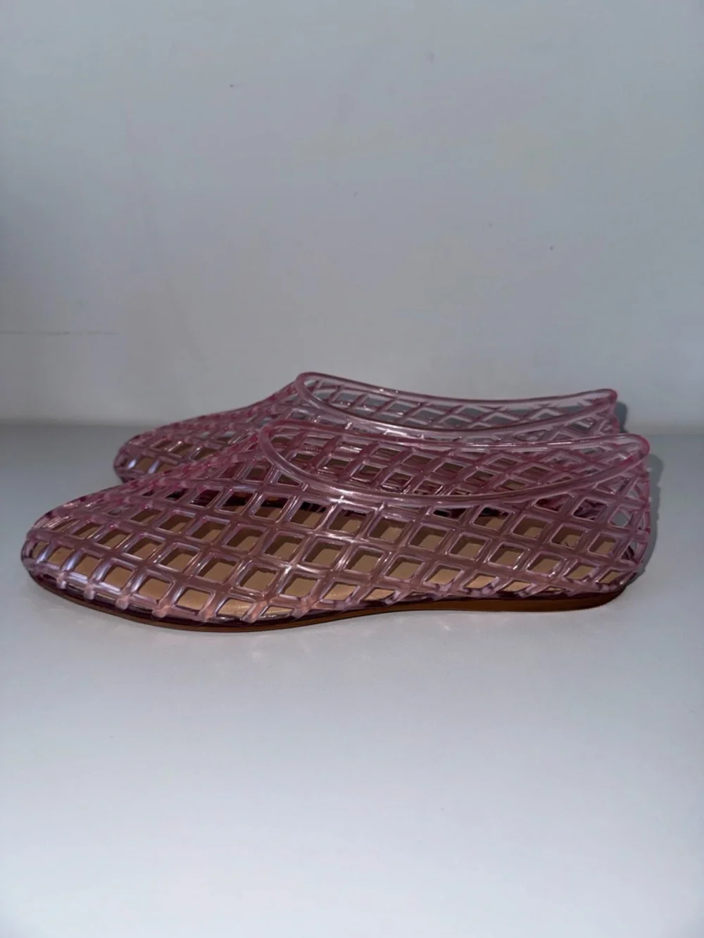 TENDANCE - Pink Jelly Lattice Slip-On Flats size 8 - Picture 11 of 11